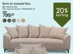 Leen Bakker Bank 3-zits aanbieding