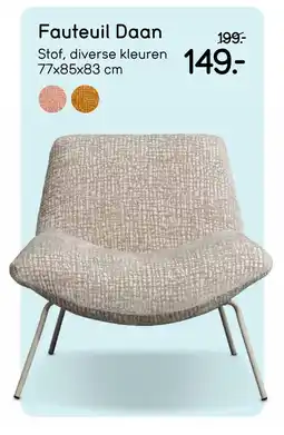 Leen Bakker Bekijk Fauteuil Daan aanbieding