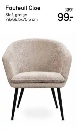 Leen Bakker Fauteuil Cloe aanbieding