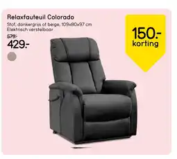 Leen Bakker Bekijk Relaxfauteuil Colorado aanbieding