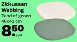 Kwantum Zitkussen Webbing aanbieding