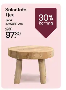 Leen Bakker Bekijk Salontaffel Tjeu aanbieding