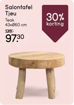 Leen Bakker Salontafel Tjeu aanbieding