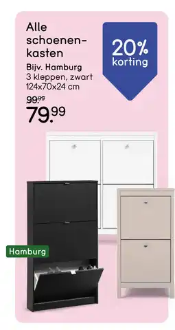 Leen Bakker Bekijk Alle schoenenkasten aanbieding