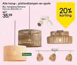 Leen Bakker Alle hang, plafondlampen en spots. aanbieding