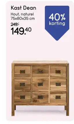 Leen Bakker Bekijk Kast Dean aanbieding