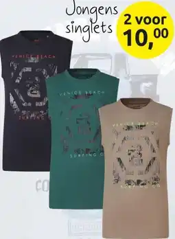 Jola Mode Jongens singlets aanbieding