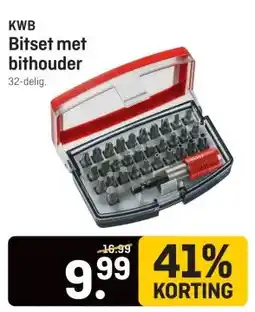 Hubo KWB Bitset met bithouder aanbieding
