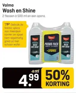 Hubo Valma Wash en Shine aanbieding