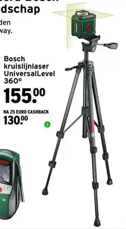 GAMMA Bosch kruislijnlaser UniversalLevel 360° aanbieding