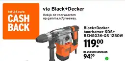 GAMMA Black+Decker boorhamer SDS+ aanbieding