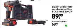 GAMMA Black+Decker 18V accuboormachine aanbieding