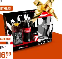 Gall & Gall Jack Daniel's Cadeaupakket met Coca Cola 35CL aanbieding