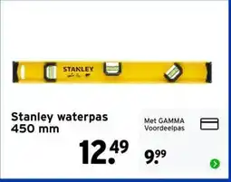 GAMMA Stanley waterpas 450 mm aanbieding