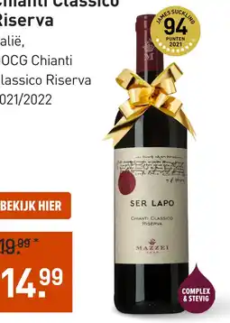 Gall & Gall Mazzei Ser Lapo Chianti Classico Riserva 75CL aanbieding