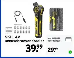 GAMMA SKIL 4V accuschroevendraaier aanbieding