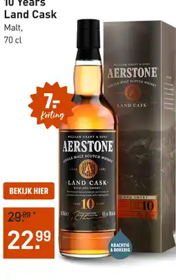 Gall & Gall Aerstone 10 Years Land Cask 70CL aanbieding