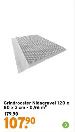 GAMMA Grindrooster Nidagravel 120 x 80 x 3 cm - 0,96 m² aanbieding