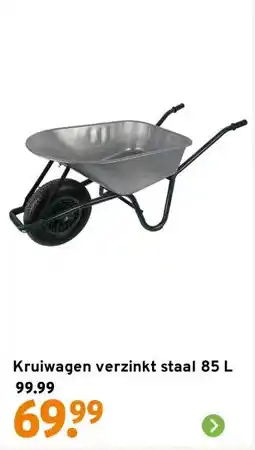 GAMMA Kruiwagen verzinkt staal 85 L aanbieding
