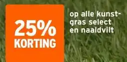 GAMMA op alle kunst- gras select en naaldvilt aanbieding