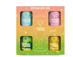 Gall & Gall Gebrouwen door Vrouwen Cadeauverpakking met Glas 4X33CL aanbieding