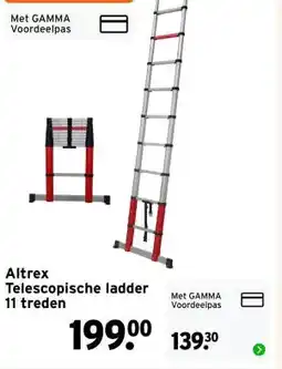 GAMMA Altrex Telescopische ladder aanbieding