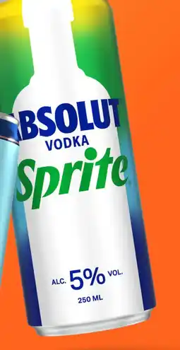 Gall & Gall Absolut Vodka and Sprite 25CL aanbieding