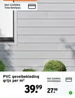 GAMMA PVC gevelbekleding grijs aanbieding