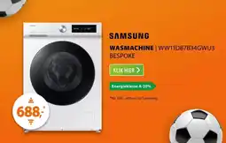 Expert Samsung BESPOKE SuperSpeed 7000-serie WW11DB7B34GW aanbieding