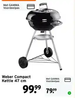 GAMMA Weber Compact Kettle 47 cm aanbieding