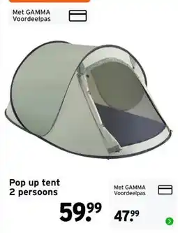 GAMMA Pop up tent 2 persoons aanbieding