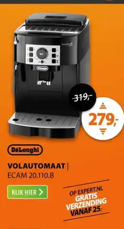 Expert DeLonghi ECAM20.110.B Zwart aanbieding