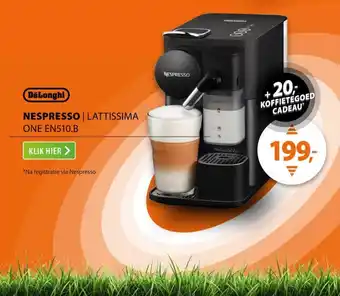 DeLonghi Lattissima One EN510.B & Milk Zwart