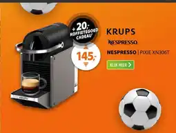 Expert Krups Nespresso Pixie XN306T Titanium aanbieding