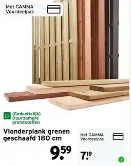 GAMMA Vlonderplank grenen geschaafd 180 cm aanbieding