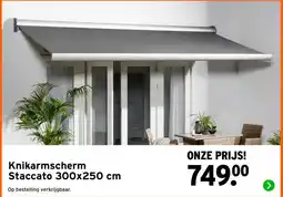 GAMMA Knikarmscherm Staccato 300x250 cm aanbieding