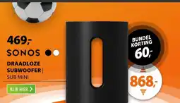 Expert Sonos Sub mini Zwart aanbieding