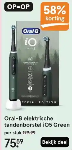 Etos Oral-B elektrische tandenborstel i05 Green aanbieding