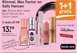 Etos Rimmel, Max Factor en Sally Hansen aanbieding