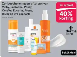 Etos Zonbescherming en aftersun van Vichy, La Roche-Posay, CeraVe, Eucerin, Avène, ISDIN en Drs Leenarts aanbieding