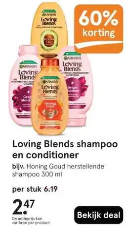 Etos Loving Blends shampoo en conditioner aanbieding
