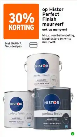 GAMMA op Histor Perfect Finish muurverf aanbieding