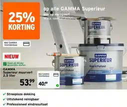 GAMMA GAMMA Superieur muurverf aanbieding
