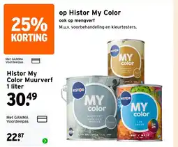 GAMMA Histor My Color Muurverf aanbieding