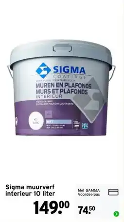 GAMMA Sigma muurverf interieur aanbieding