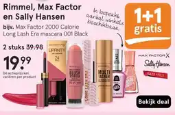 Etos Rimmel, Max Factor en Sally Hansen aanbieding
