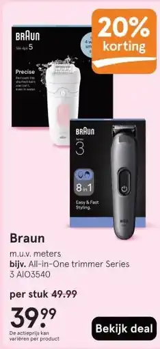 Etos Braun aanbieding