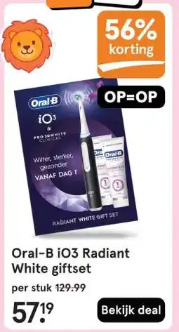 Etos Oral-B i03 Radiant White giftset aanbieding