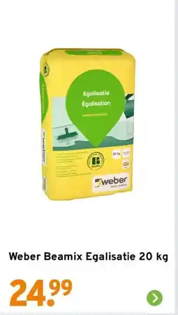 GAMMA Weber Beamix Egalisatie 20 kg aanbieding
