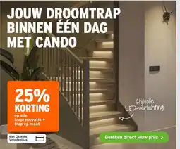GAMMA op alle traprenovatie + trap op maat aanbieding